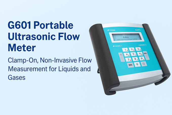 G601 Portable Ultrasonic Flow Meter – Clamp-On, Non-Invasive Flow ...