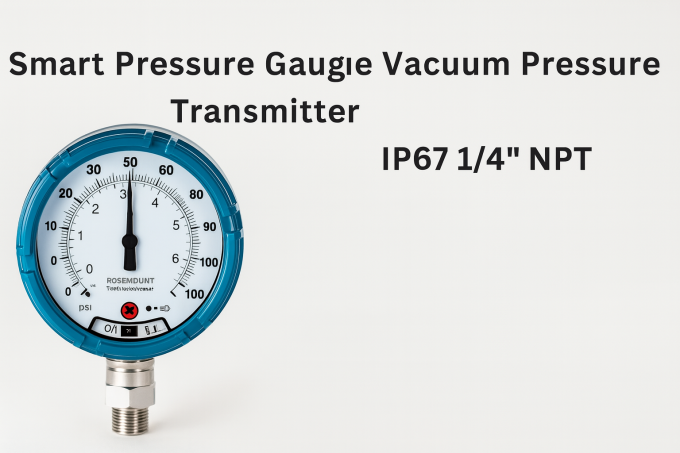 Smart Pressure Gauge Vacuum Pressure Transmitter IP67 1/4" NPT